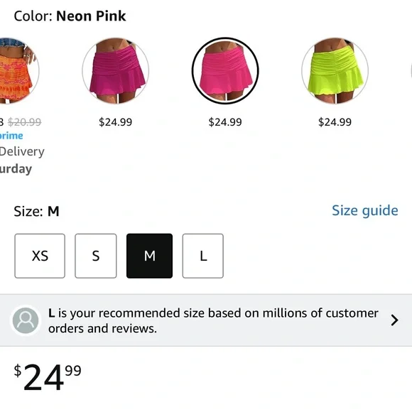 Pink Ruched Ruffle Mini Skirt - Picture 2 of 3